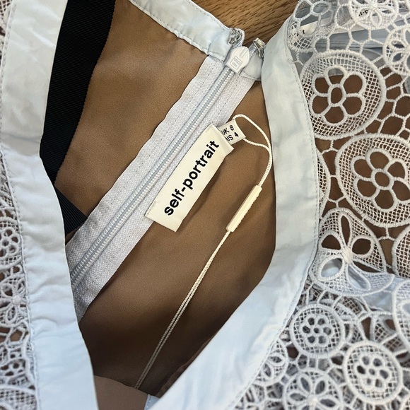 Self portrait floral lace draped top NWT - Picture 7 of 8